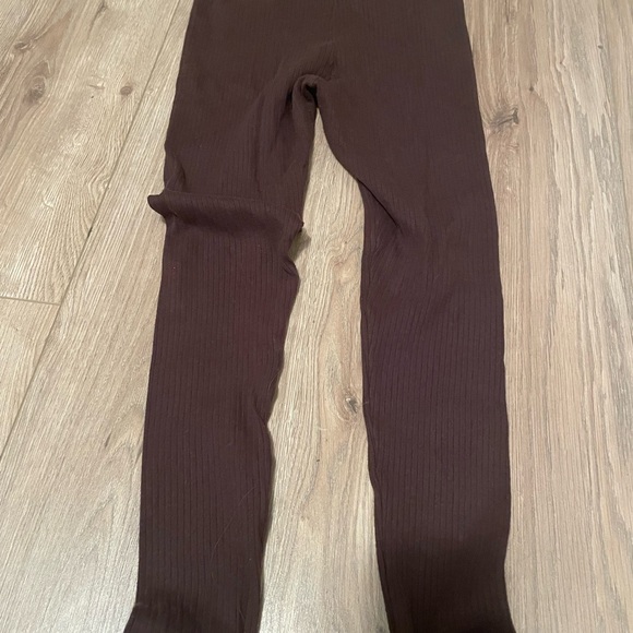 The Simple Folk organic cotton brown leggings size 4 - Picture 3 of 3